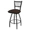 Holland Bar Stool Co 30" Swivel Bar Stool, Pewter Finish, Rein Coffee Seat X810 - alternate 1
